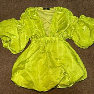 Akira Green Puff Dress